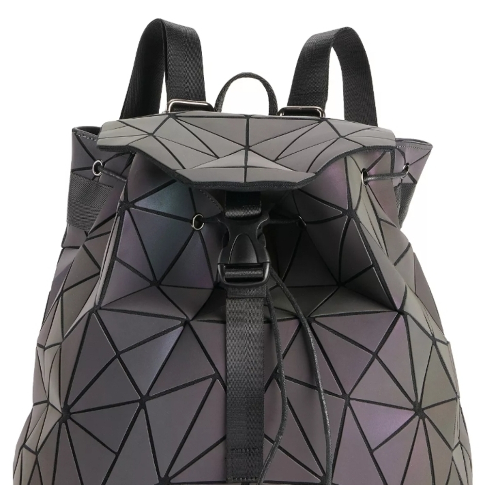 Geometric Black Backpack - Picture 6 of 7